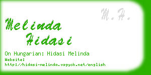 melinda hidasi business card